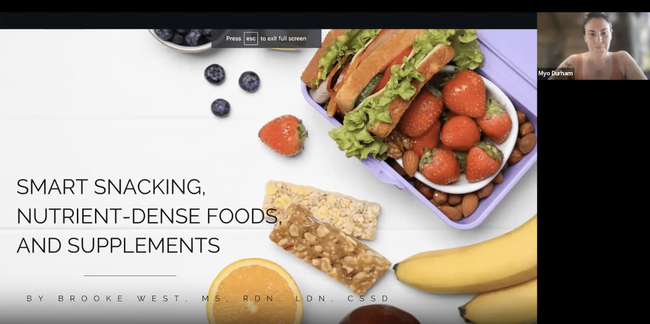 Nutrition Workshop - Smart Snacking, Nutrient Dense Foods and Supplements by Ryan Upper